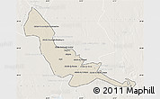 Shaded Relief Map of Chokwe, lighten