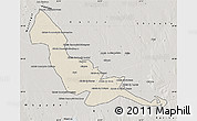 Shaded Relief Map of Chokwe, semi-desaturated