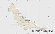 Shaded Relief Map of Chokwe, single color outside