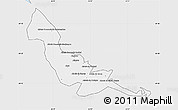 Silver Style Map of Chokwe, single color outside