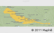 Savanna Style Panoramic Map of Chokwe