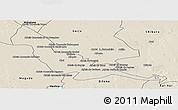 Shaded Relief Panoramic Map of Chokwe