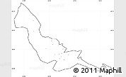 Blank Simple Map of Chokwe, cropped outside, no labels