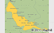 Savanna Style Simple Map of Chokwe