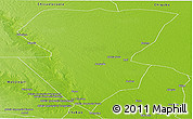 Physical Panoramic Map of Mabalane