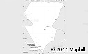 Silver Style Simple Map of Mabalane