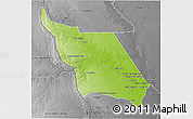 Physical 3D Map of Massingir, desaturated