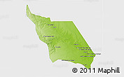 Physical 3D Map of Massingir, single color outside