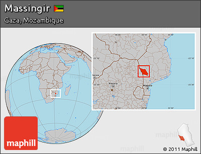 Gray Location Map of Massingir