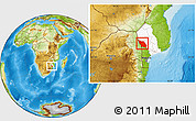 Physical Location Map of Massingir, highlighted parent region