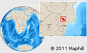 Shaded Relief Location Map of Massingir