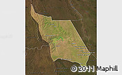 Satellite Map of Massingir, darken