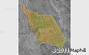 Satellite Map of Massingir, desaturated