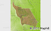 Satellite Map of Massingir, physical outside