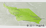 Physical Panoramic Map of Massingir, lighten, semi-desaturated