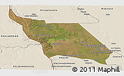 Satellite Panoramic Map of Massingir, shaded relief outside
