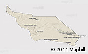 Shaded Relief Panoramic Map of Massingir, cropped outside