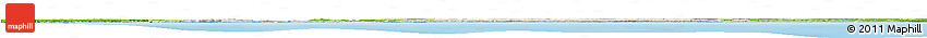 Shaded Relief Horizon Map of Xai-Xai, physical outside