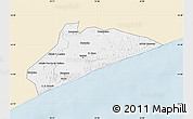 Classic Style Map of Xai-Xai, single color outside