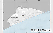 Gray Map of Xai-Xai, single color outside