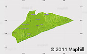 Physical Map of Xai-Xai, cropped outside