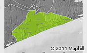 Physical Map of Xai-Xai, desaturated