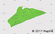 Political Map of Xai-Xai, cropped outside