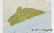 Satellite Map of Xai-Xai, lighten