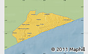 Savanna Style Map of Xai-Xai, single color outside