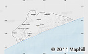 Silver Style Map of Xai-Xai, single color outside