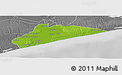 Physical Panoramic Map of Xai-Xai, desaturated