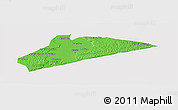 Political Panoramic Map of Xai-Xai, cropped outside