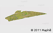 Satellite Panoramic Map of Xai-Xai, cropped outside