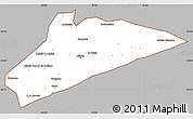 Gray Simple Map of Xai-Xai, cropped outside