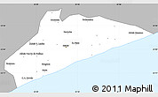 Gray Simple Map of Xai-Xai, single color outside