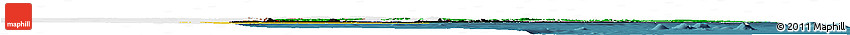Flag Horizon Map of Mozambique, single color outside, satellite sea, flag centered
