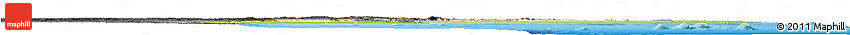 Physical Horizon Map of Mozambique, darken, desaturated, land only