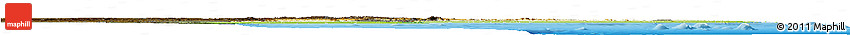 Physical Horizon Map of Mozambique, darken, land only