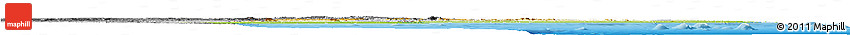 Physical Horizon Map of Mozambique, desaturated, land only