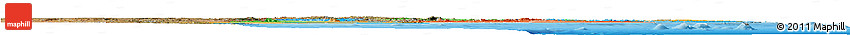 Political Horizon Map of Mozambique, satellite outside, bathymetry sea