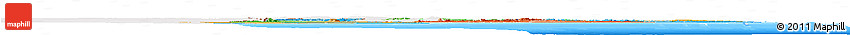 Political Horizon Map of Mozambique, single color outside, bathymetry sea