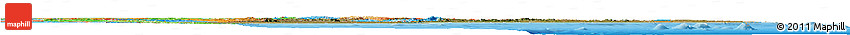 Satellite Horizon Map of Mozambique, political outside
