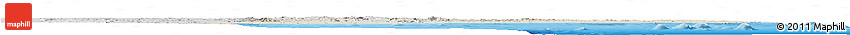 Shaded Relief Horizon Map of Mozambique, desaturated, land only