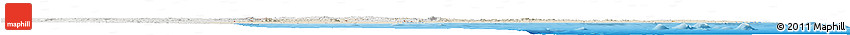 Shaded Relief Horizon Map of Mozambique, lighten, semi-desaturated, land only