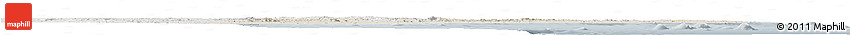 Shaded Relief Horizon Map of Mozambique, lighten, semi-desaturated