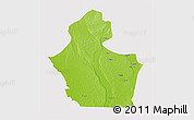 Physical 3D Map of Funhalouro, cropped outside