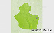 Physical 3D Map of Funhalouro, lighten