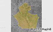 Satellite 3D Map of Funhalouro, desaturated