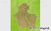 Satellite 3D Map of Funhalouro, physical outside