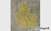 Satellite 3D Map of Funhalouro, semi-desaturated